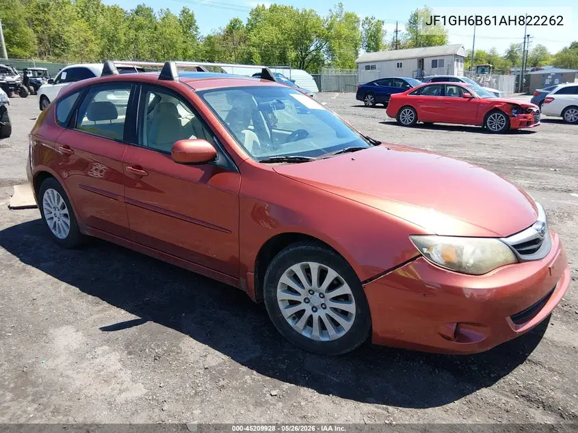 2010 Subaru Impreza 2.5I Premium VIN: JF1GH6B61AH822262 Lot: 45209928