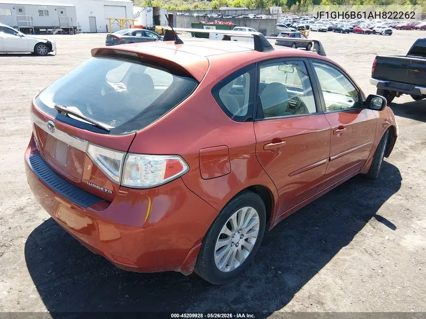 2010 Subaru Impreza 2.5I Premium VIN: JF1GH6B61AH822262 Lot: 45209928