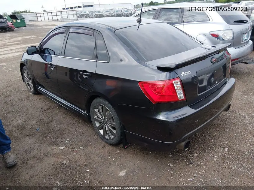 2010 Subaru Impreza Wrx VIN: JF1GE7G68AG509223 Lot: 45234479