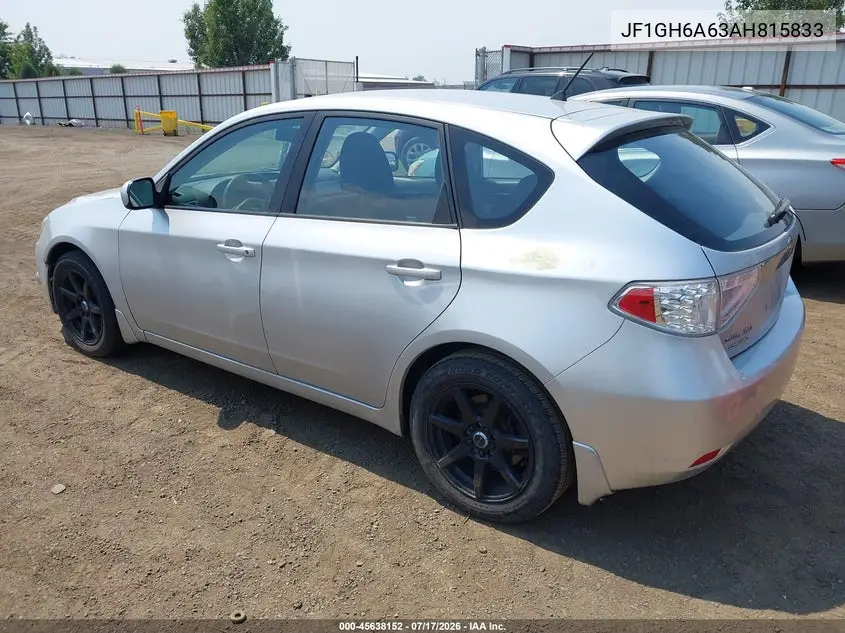 2010 Subaru Impreza 2.5I VIN: JF1GH6A63AH815833 Lot: 45638152