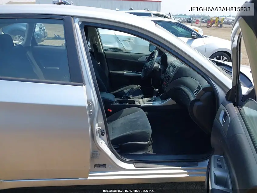 2010 Subaru Impreza 2.5I VIN: JF1GH6A63AH815833 Lot: 45638152