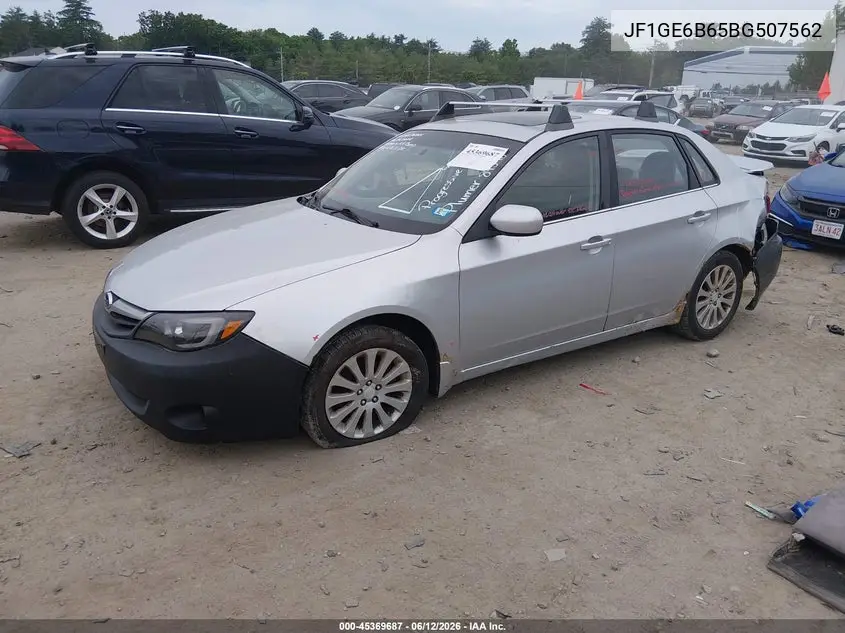 2011 Subaru Impreza 2.5I Premium VIN: JF1GE6B65BG507562 Lot: 45369687