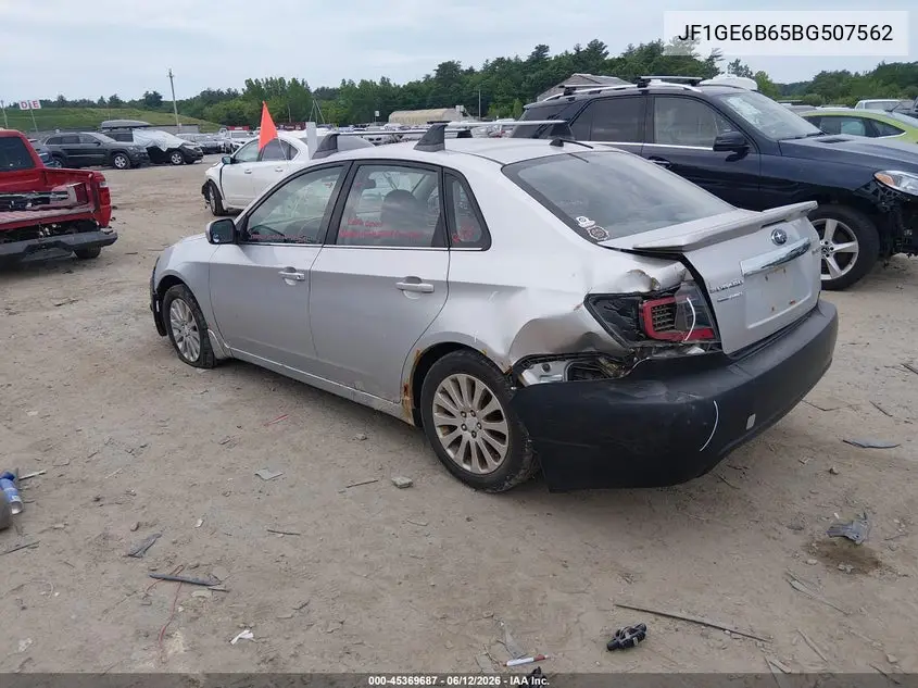 2011 Subaru Impreza 2.5I Premium VIN: JF1GE6B65BG507562 Lot: 45369687