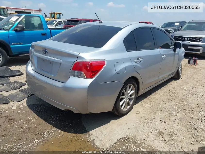 2012 Subaru Impreza 2.0I Premium VIN: JF1GJAC61CH030055 Lot: 45422851