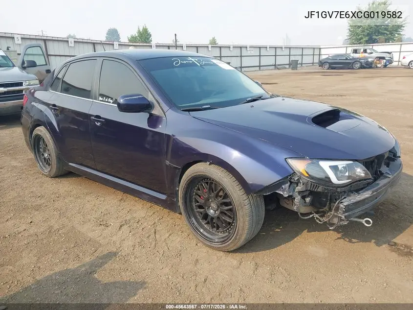 2012 Subaru Impreza Wrx VIN: JF1GV7E6XCG019582 Lot: 45643567