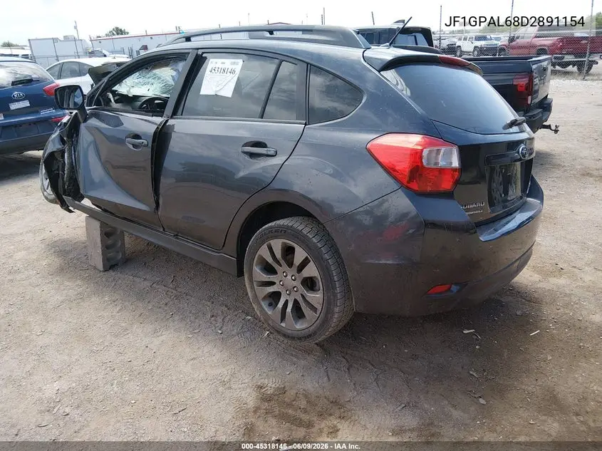 2013 Subaru Impreza 2.0I Sport Premium VIN: JF1GPAL68D2891154 Lot: 45318146