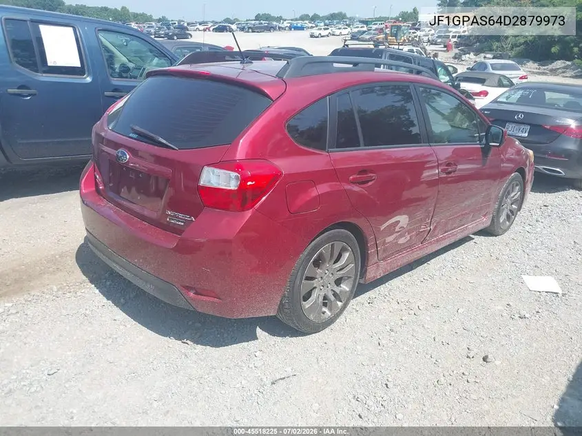2013 Subaru Impreza 2.0I Sport Limited VIN: JF1GPAS64D2879973 Lot: 45518225