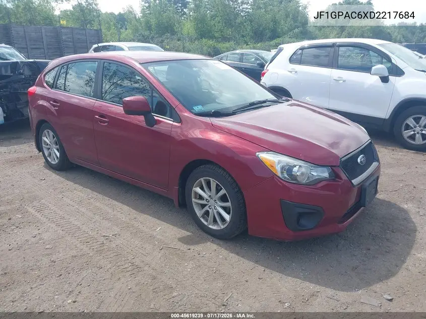 2013 Subaru Impreza 2.0I Premium VIN: JF1GPAC6XD2217684 Lot: 45619239