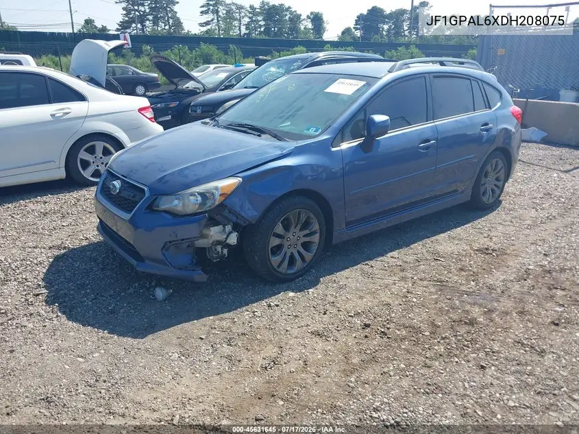 2013 Subaru Impreza 2.0I Sport Premium VIN: JF1GPAL6XDH208075 Lot: 45631645