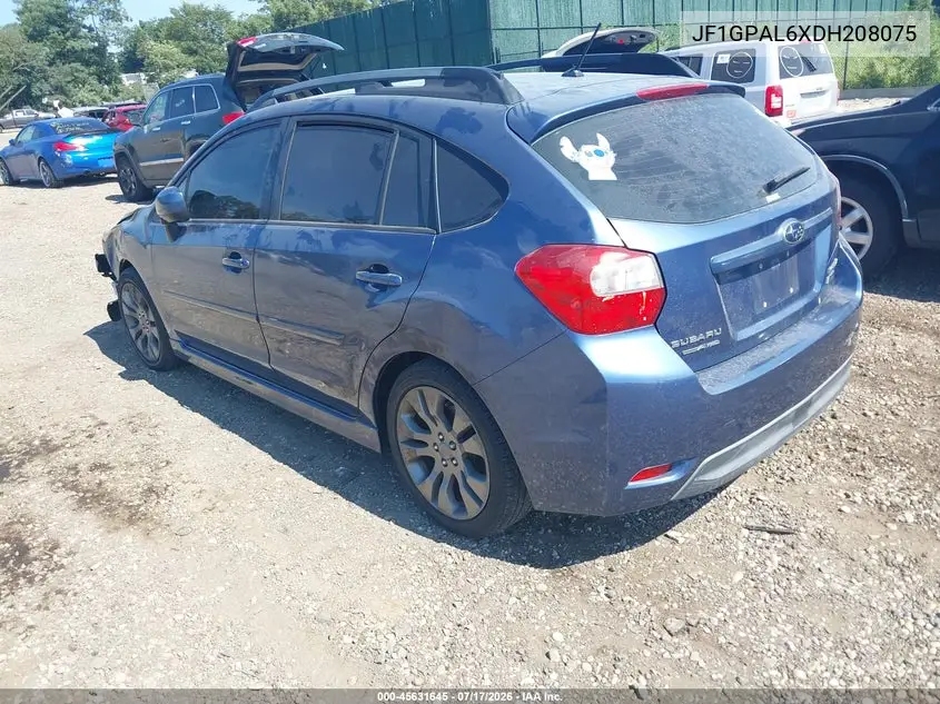 2013 Subaru Impreza 2.0I Sport Premium VIN: JF1GPAL6XDH208075 Lot: 45631645