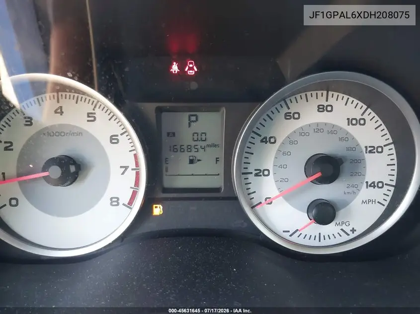 2013 Subaru Impreza 2.0I Sport Premium VIN: JF1GPAL6XDH208075 Lot: 45631645