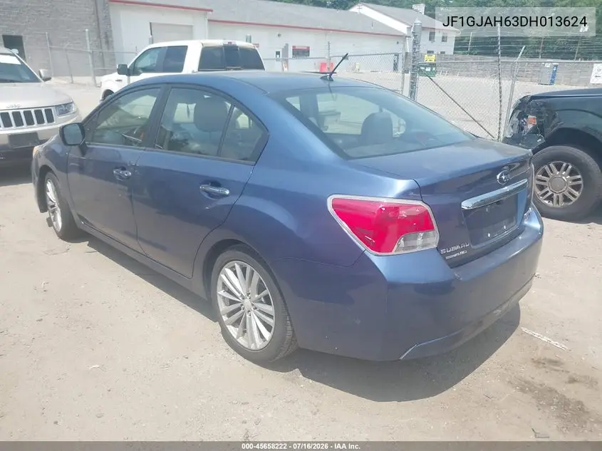 2013 Subaru Impreza 2.0I Limited VIN: JF1GJAH63DH013624 Lot: 45658222