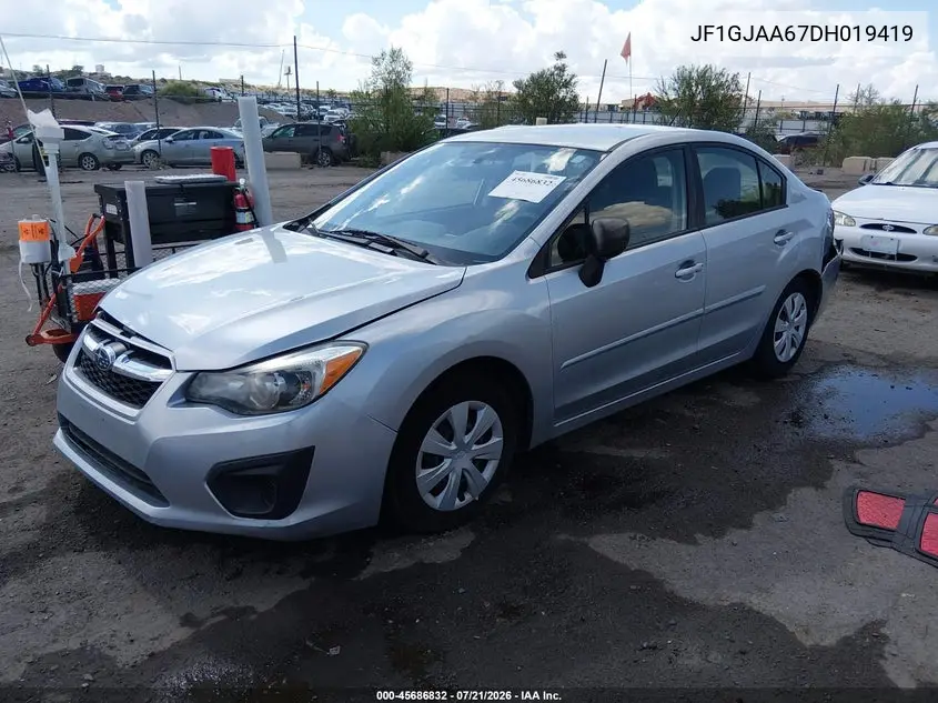 2013 Subaru Impreza 2.0I VIN: JF1GJAA67DH019419 Lot: 45686832