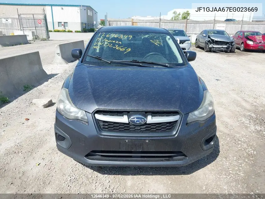 2014 Subaru Impreza 2.0I VIN: JF1GJAA67EG023669 Lot: 12646349