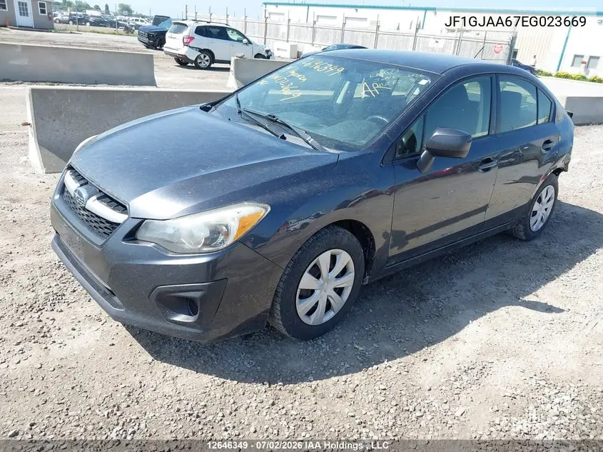 2014 Subaru Impreza 2.0I VIN: JF1GJAA67EG023669 Lot: 12646349