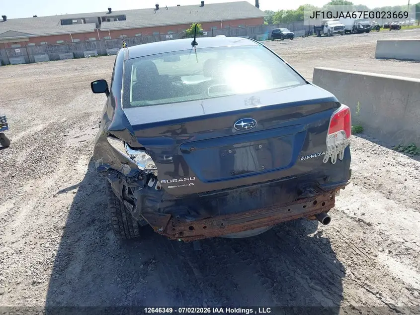 2014 Subaru Impreza 2.0I VIN: JF1GJAA67EG023669 Lot: 12646349