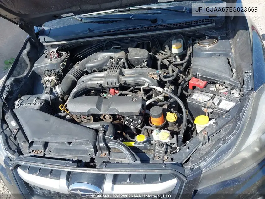2014 Subaru Impreza 2.0I VIN: JF1GJAA67EG023669 Lot: 12646349