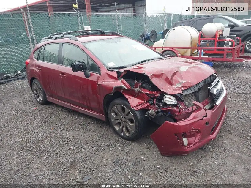 JF1GPAL64E8312580 2014 Subaru Impreza 2.0I Sport Premium
