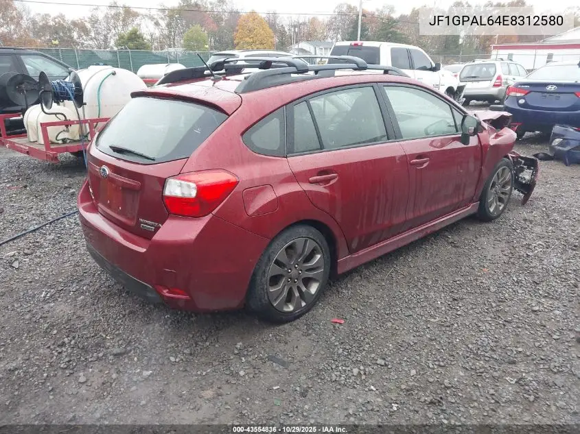 JF1GPAL64E8312580 2014 Subaru Impreza 2.0I Sport Premium
