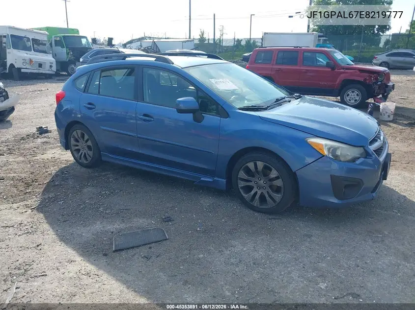 2014 Subaru Impreza 2.0I Sport Premium VIN: JF1GPAL67E8219777 Lot: 45353891