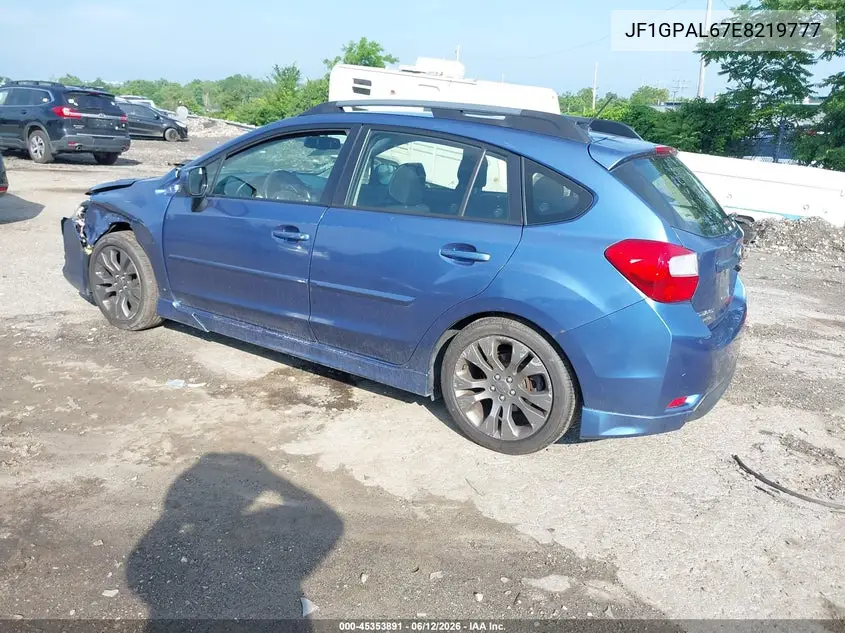 2014 Subaru Impreza 2.0I Sport Premium VIN: JF1GPAL67E8219777 Lot: 45353891