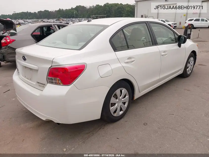 2014 Subaru Impreza 2.0I VIN: JF1GJAA68EH019771 Lot: 45518586