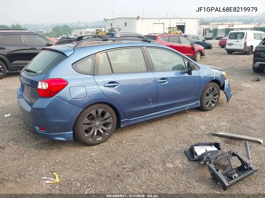 2014 Subaru Impreza 2.0I Sport Premium VIN: JF1GPAL68E8219979 Lot: 45592671