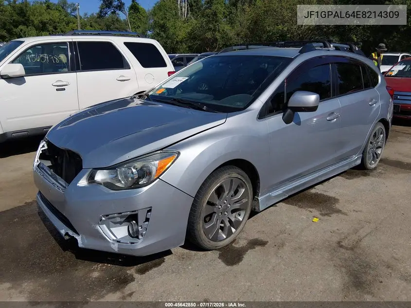 2014 Subaru Impreza 2.0I Sport Premium VIN: JF1GPAL64E8214309 Lot: 45642850