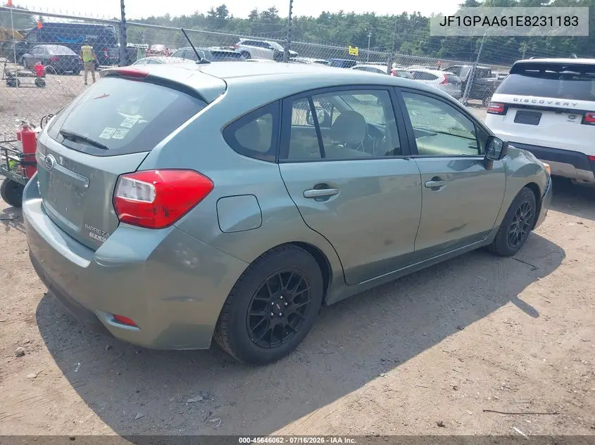 2014 Subaru Impreza 2.0I VIN: JF1GPAA61E8231183 Lot: 45646062