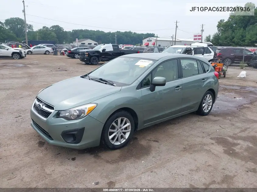 2014 Subaru Impreza 2.0I Premium VIN: JF1GPAC62E8261936 Lot: 45659777