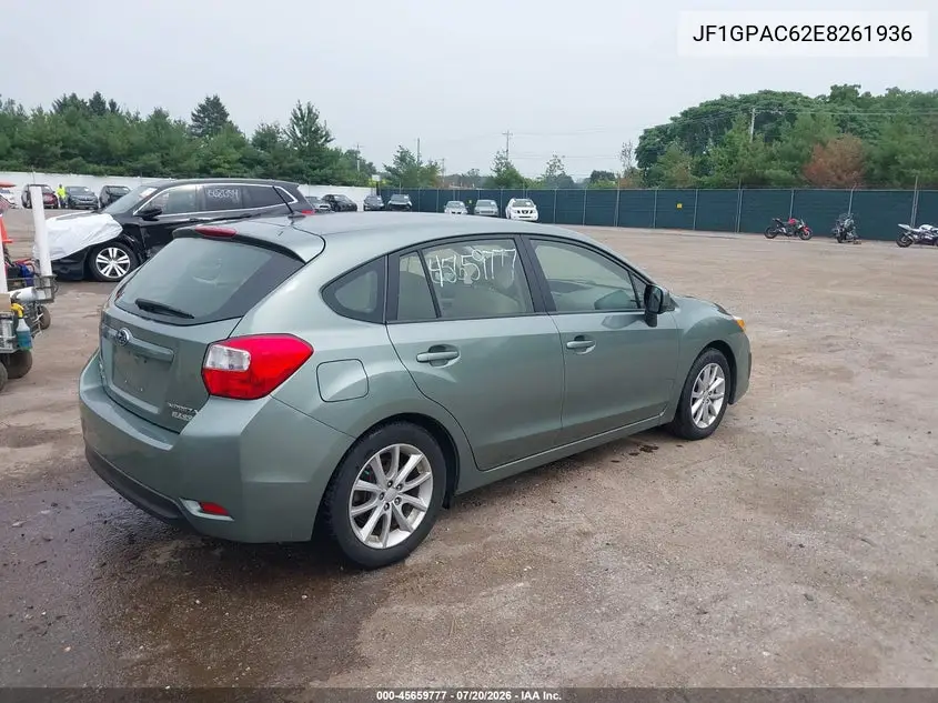 2014 Subaru Impreza 2.0I Premium VIN: JF1GPAC62E8261936 Lot: 45659777