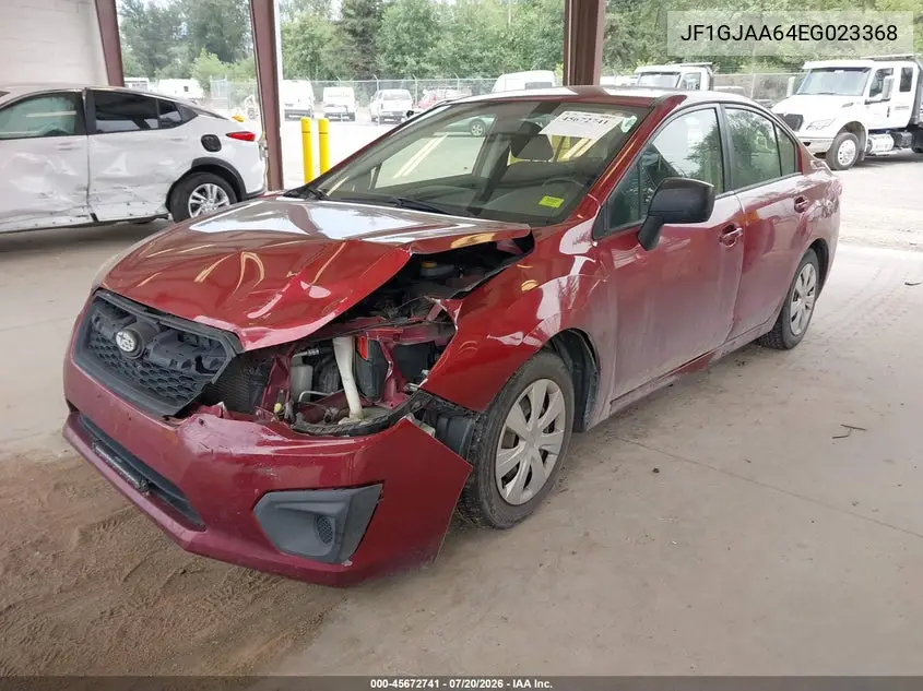 2014 Subaru Impreza 2.0I VIN: JF1GJAA64EG023368 Lot: 45672741