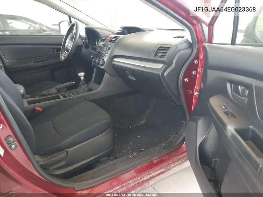 2014 Subaru Impreza 2.0I VIN: JF1GJAA64EG023368 Lot: 45672741