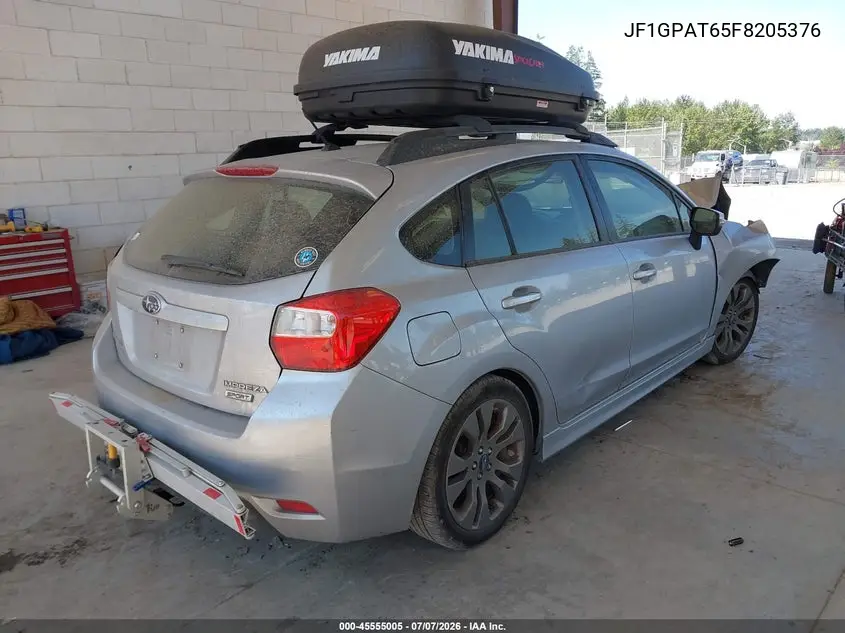 2015 Subaru Impreza 2.0I Sport Premium VIN: JF1GPAT65F8205376 Lot: 45555005