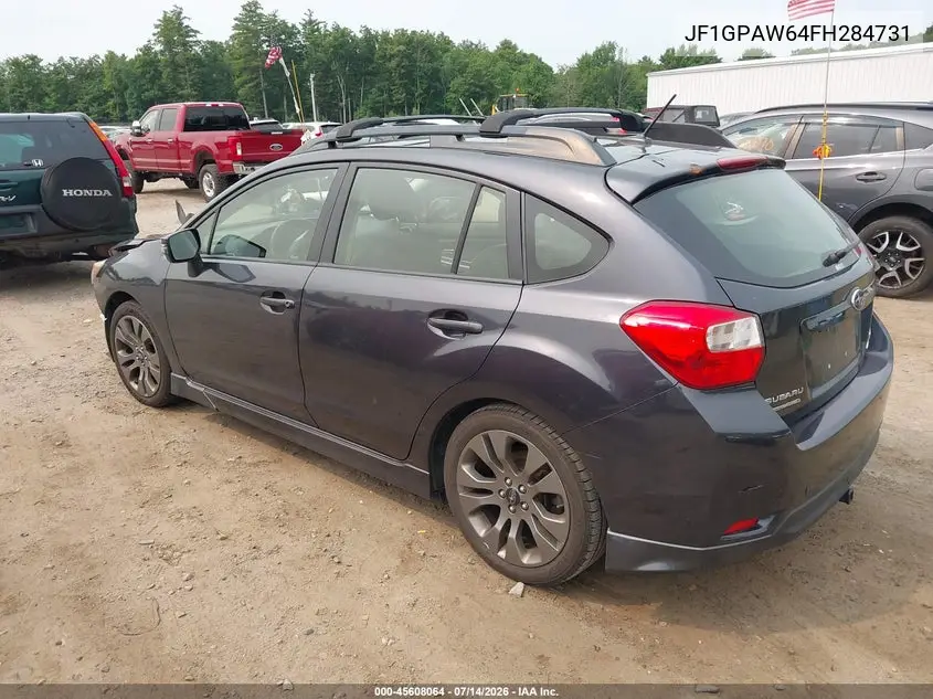 2015 Subaru Impreza 2.0I Sport Limited VIN: JF1GPAW64FH284731 Lot: 45608064