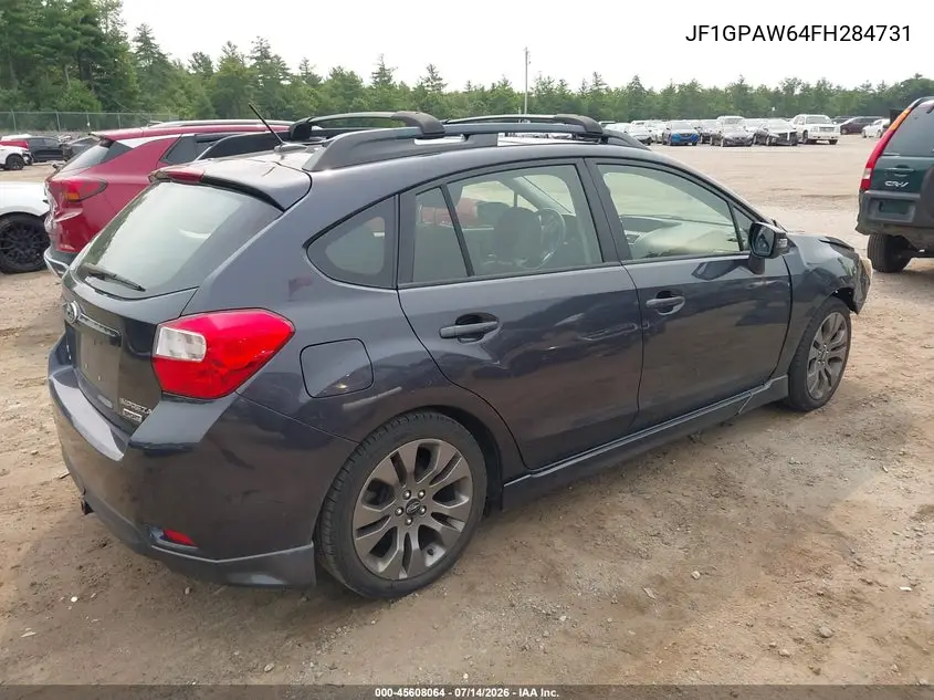 2015 Subaru Impreza 2.0I Sport Limited VIN: JF1GPAW64FH284731 Lot: 45608064