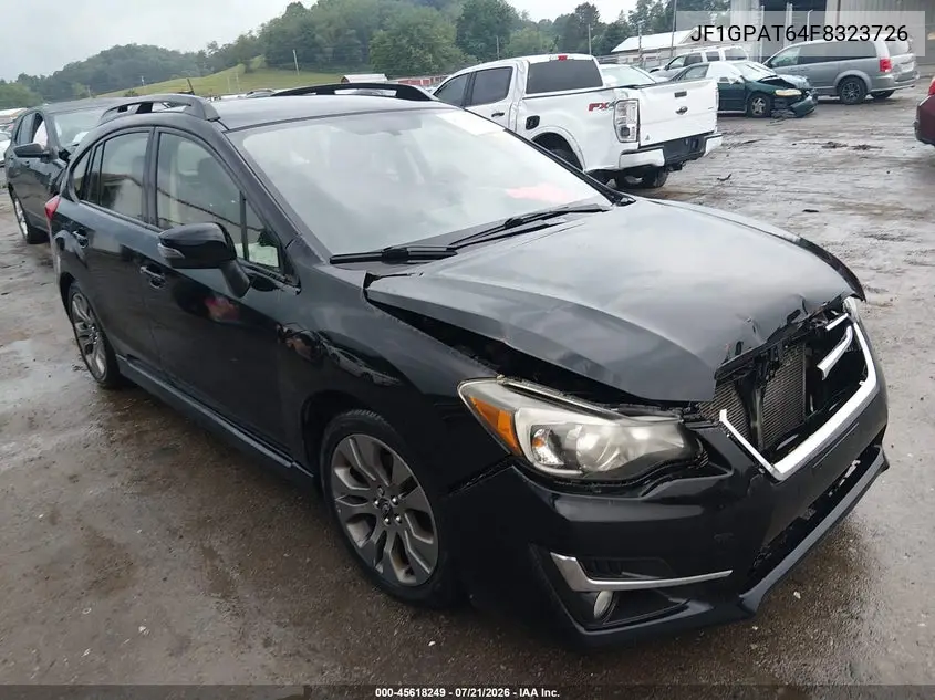 2015 Subaru Impreza 2.0I Sport Premium VIN: JF1GPAT64F8323726 Lot: 45618249