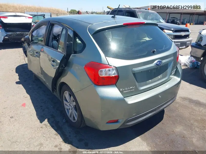 2015 Subaru Impreza 2.0I Premium VIN: JF1GPAC68FH299883 Lot: 45656579