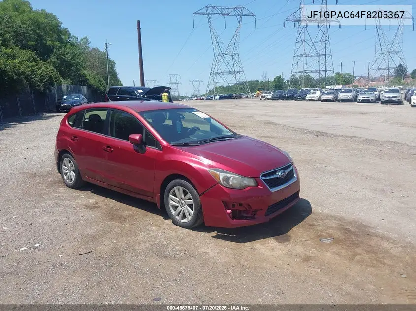 2015 Subaru Impreza 2.0I Premium VIN: JF1GPAC64F8205367 Lot: 45679407