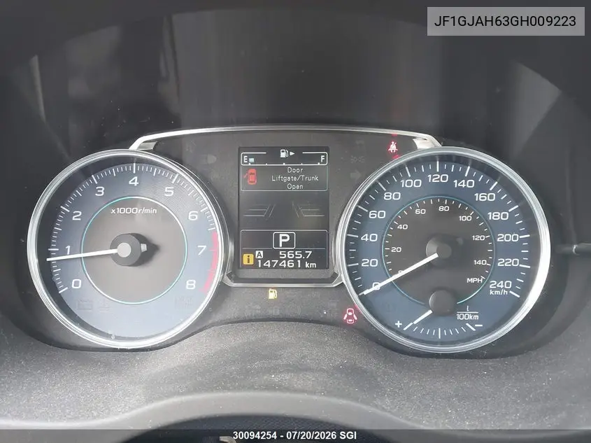 2016 Subaru Impreza Premium Plus VIN: JF1GJAH63GH009223 Lot: 30094254