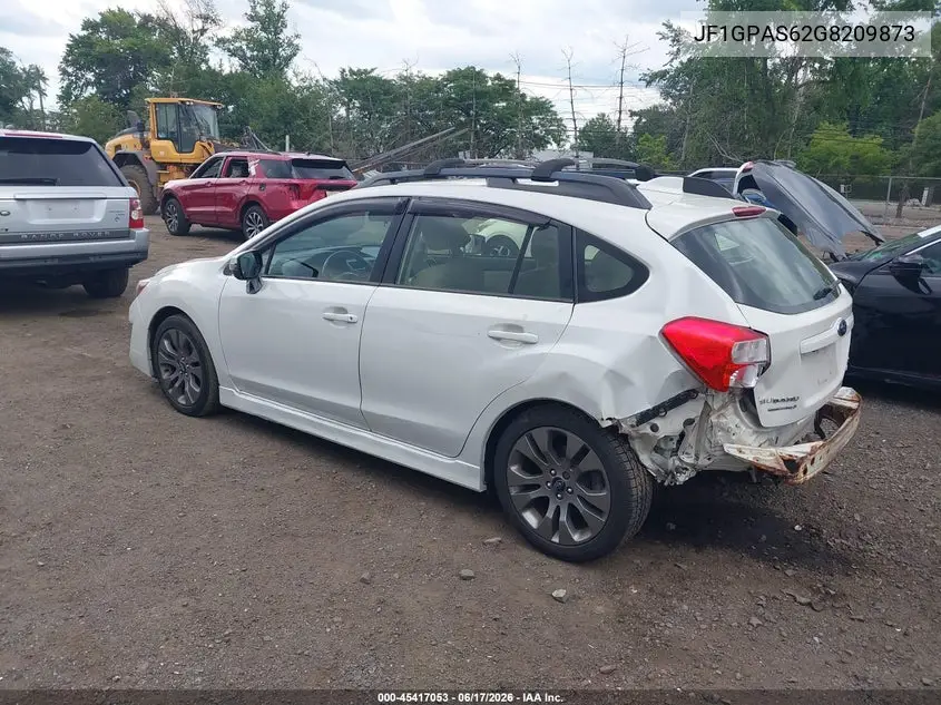 2016 Subaru Impreza 2.0I Sport Premium VIN: JF1GPAS62G8209873 Lot: 45417053