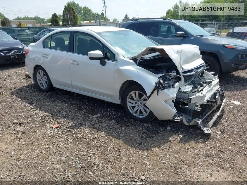 2016 Subaru Impreza 2.0I Premium VIN: JF1GJAB61GH019483 Lot: 45528971