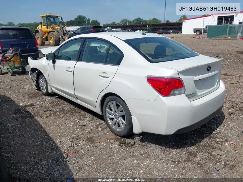 2016 Subaru Impreza 2.0I Premium VIN: JF1GJAB61GH019483 Lot: 45528971