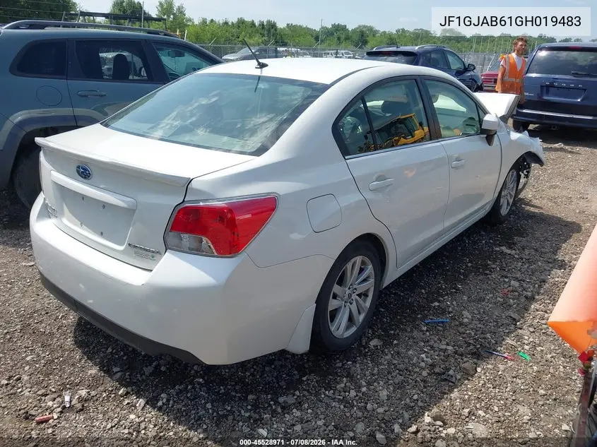 2016 Subaru Impreza 2.0I Premium VIN: JF1GJAB61GH019483 Lot: 45528971