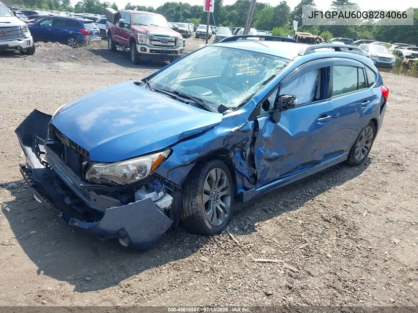 2016 Subaru Impreza 2.0I Sport Limited VIN: JF1GPAU60G8284066 Lot: 45615587