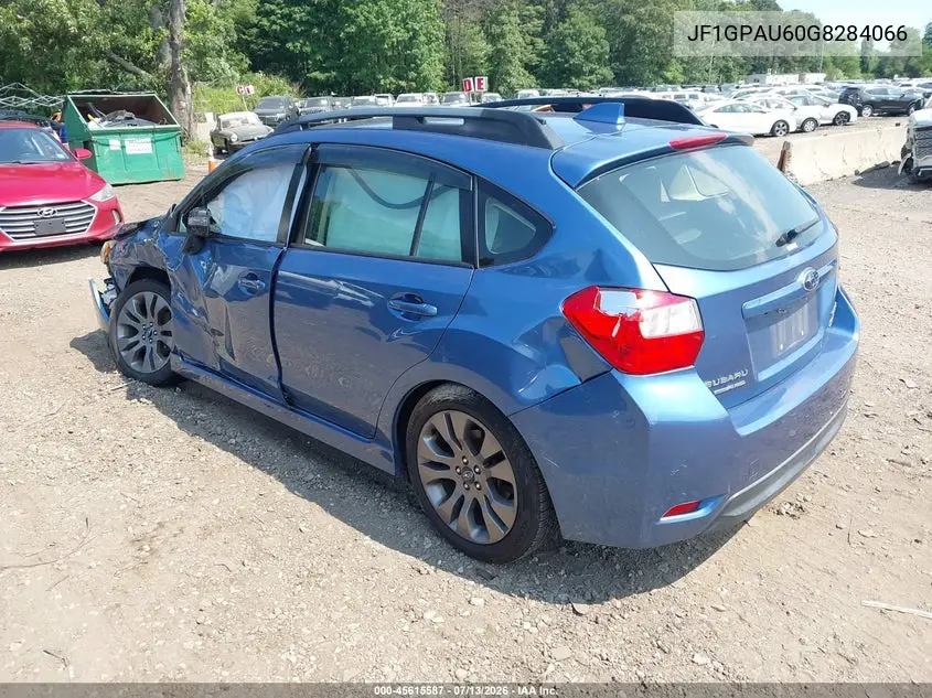2016 Subaru Impreza 2.0I Sport Limited VIN: JF1GPAU60G8284066 Lot: 45615587