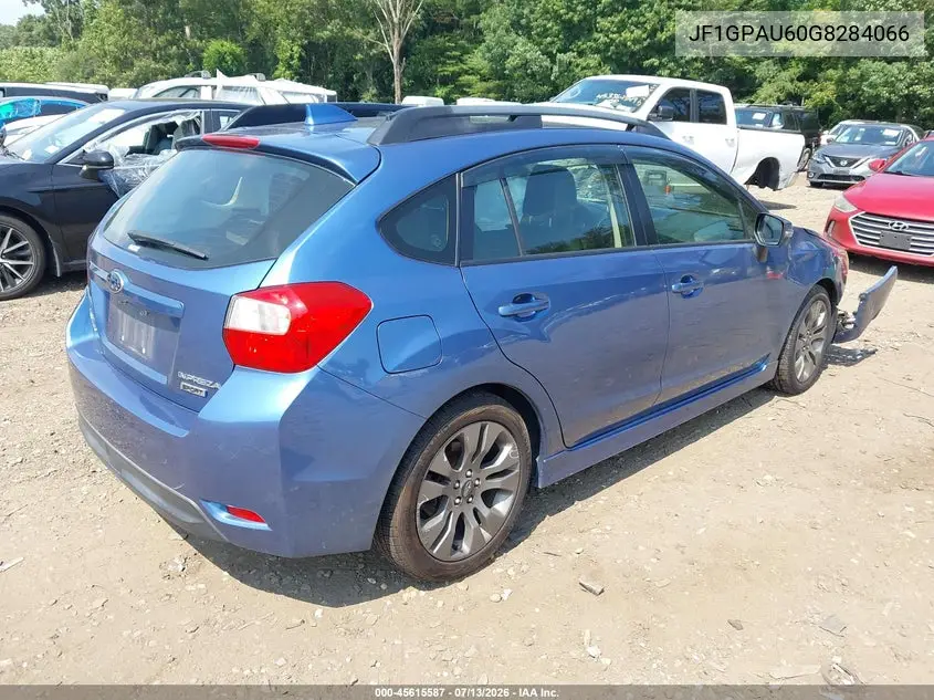 2016 Subaru Impreza 2.0I Sport Limited VIN: JF1GPAU60G8284066 Lot: 45615587