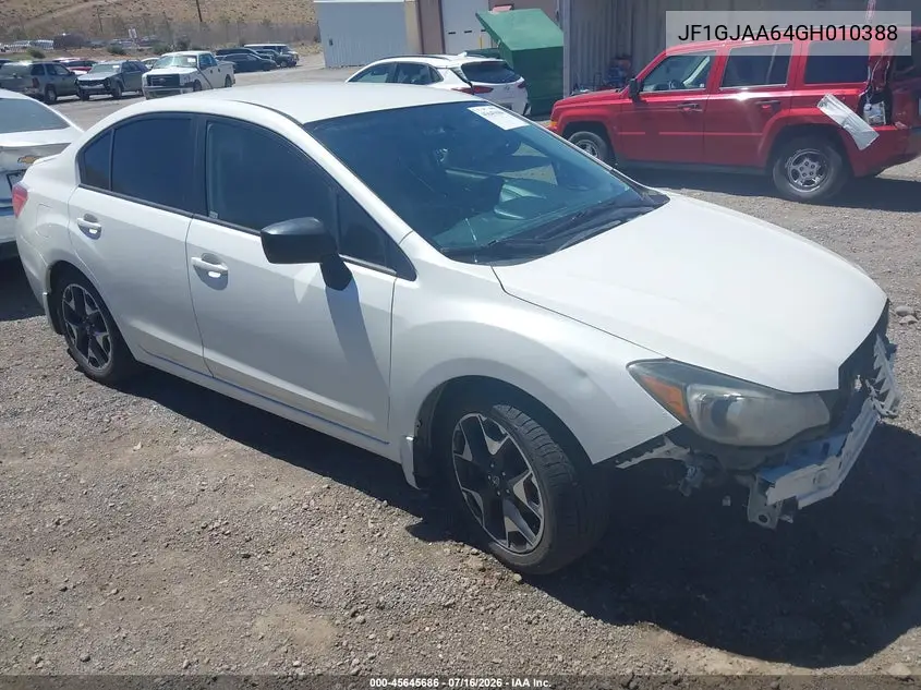2016 Subaru Impreza 2.0I VIN: JF1GJAA64GH010388 Lot: 45645686