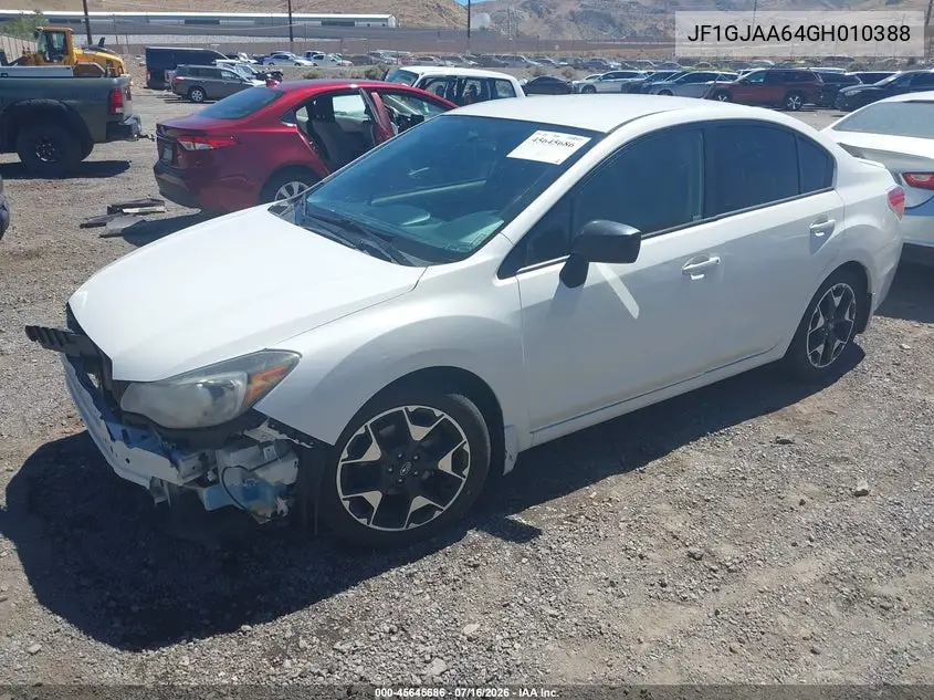2016 Subaru Impreza 2.0I VIN: JF1GJAA64GH010388 Lot: 45645686