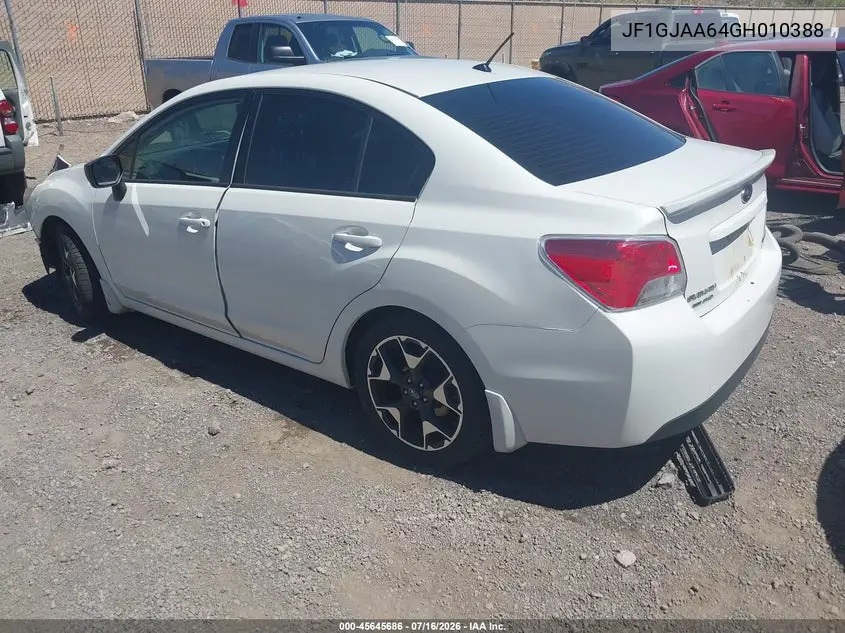 2016 Subaru Impreza 2.0I VIN: JF1GJAA64GH010388 Lot: 45645686